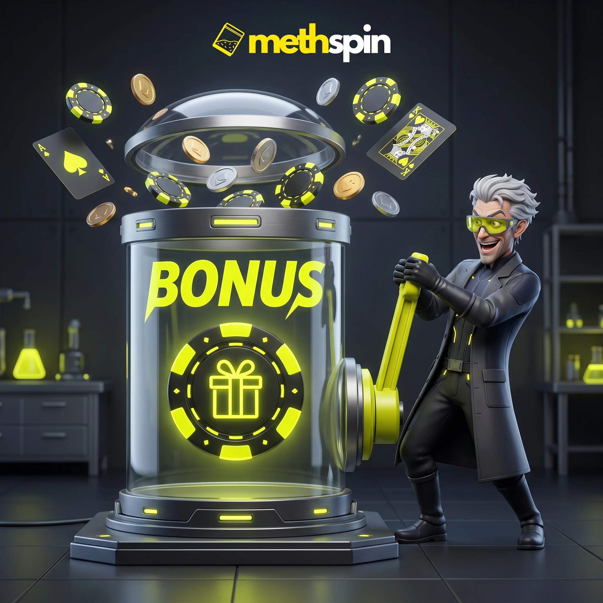 MethSpin welcome bonus and free spins promotion